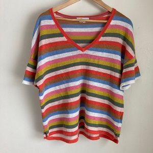 Boden 100% linen knit top